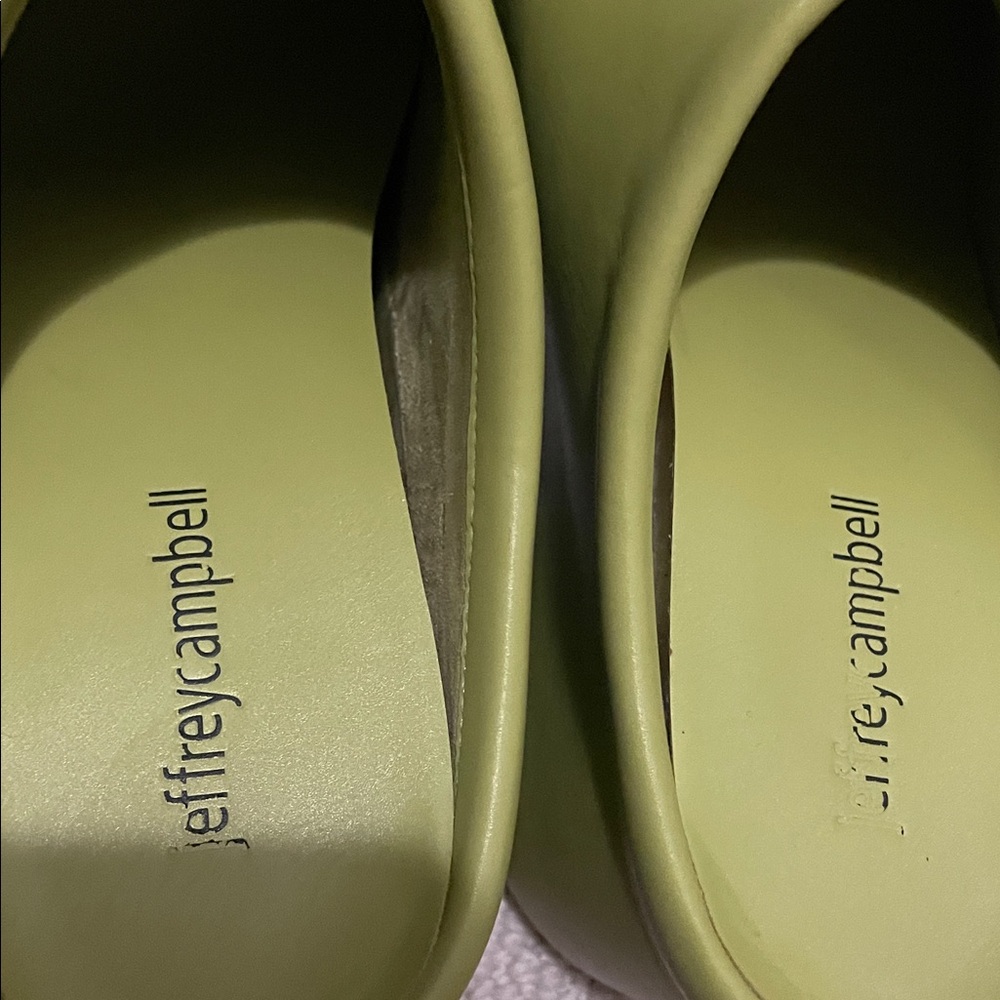 Jeffrey Campbell Lime Green Platform Clogs - Picture 6 of 6